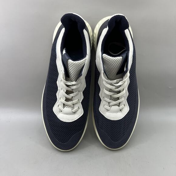 Women's 9 / Men's 7.5 - Ecco ATH-1FM White Blue Casual Comfort Shoes Sneakers - Picture 5 of 8